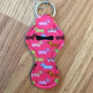 Doggie Lip Balm Holder Keychain